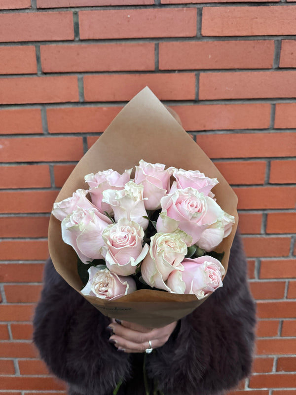 Pink rose Solo (A wrap of soft, pink, premium roses)