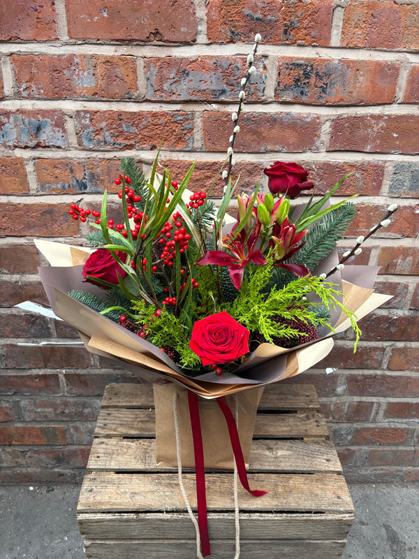 'Rudolph' - Red Christmas bouquet