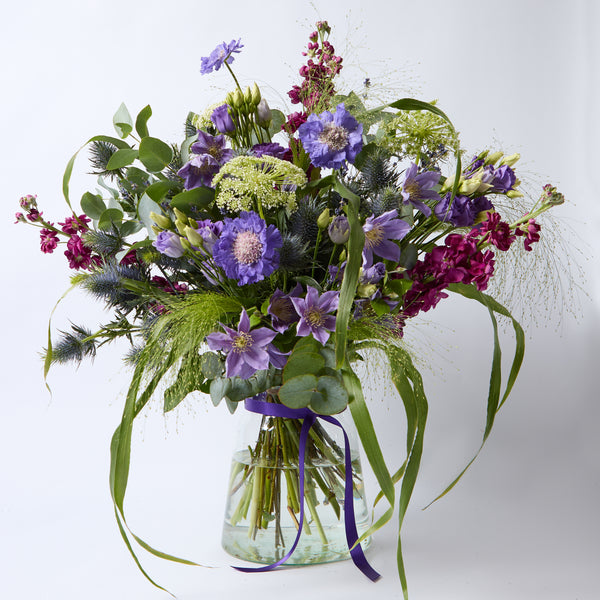 Shlurple The Purple (Stocks / Clematis / Scabious / Panicum / Dill / Thistle)
