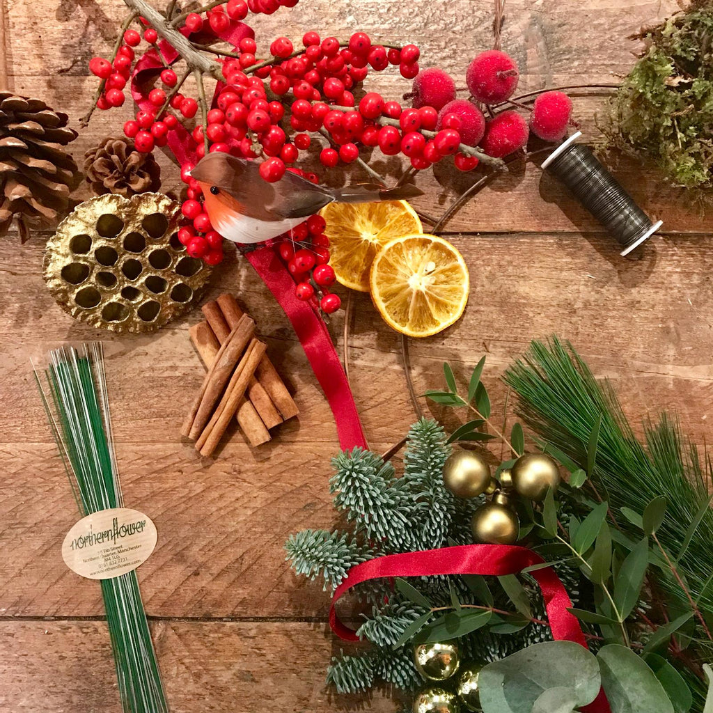 Traditional DIY Wreath Kit (Reds & Greens)
